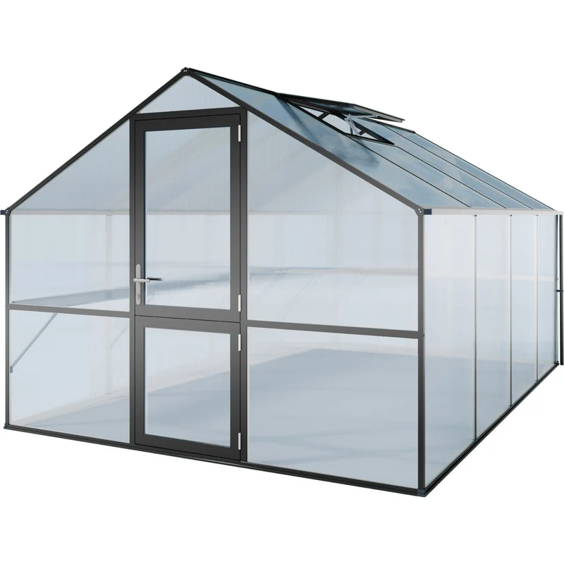 Hochstabiles Aluminium Gewächshaus 'Warschau' | in verschiedenen Ausführungen | ISO-Hohlkammerplatten Polycarbonat | Made in Germany