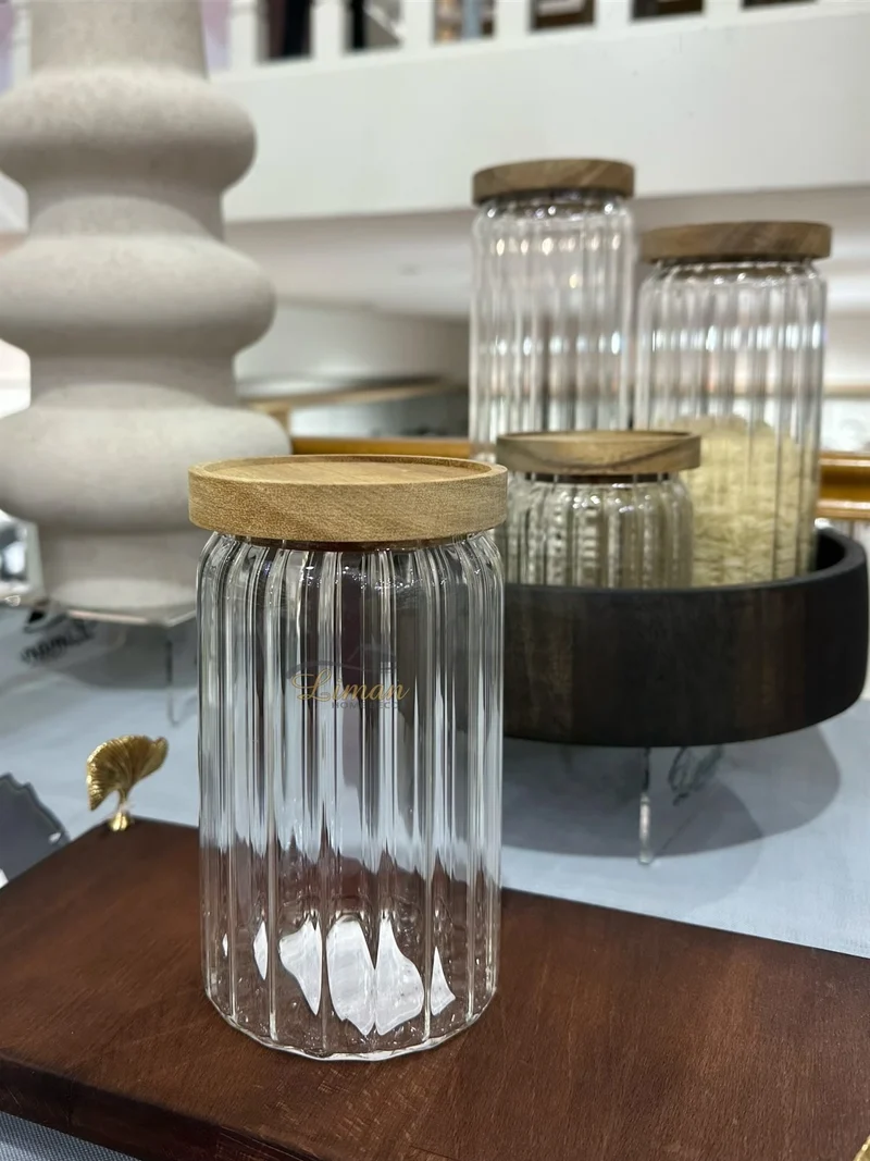 RUSTIC WOOD VOORRAADPOT 740ML PER STUK