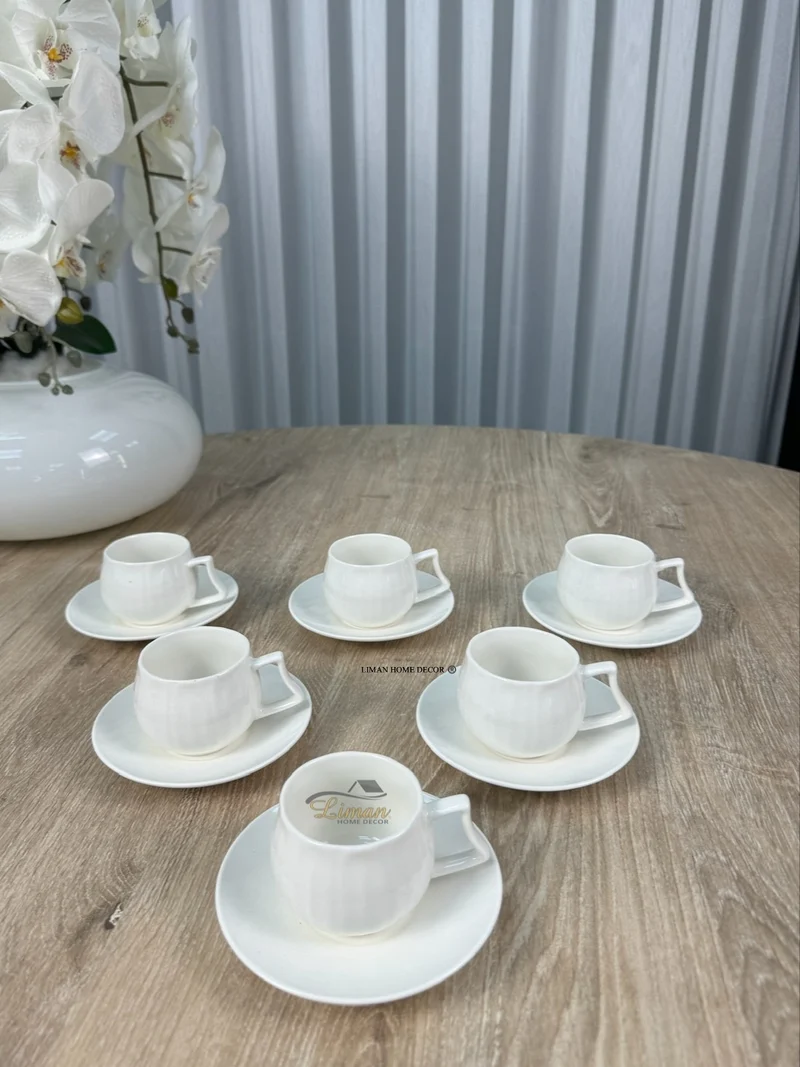 Espressoset 12 Delig | 6 Persoons Wit