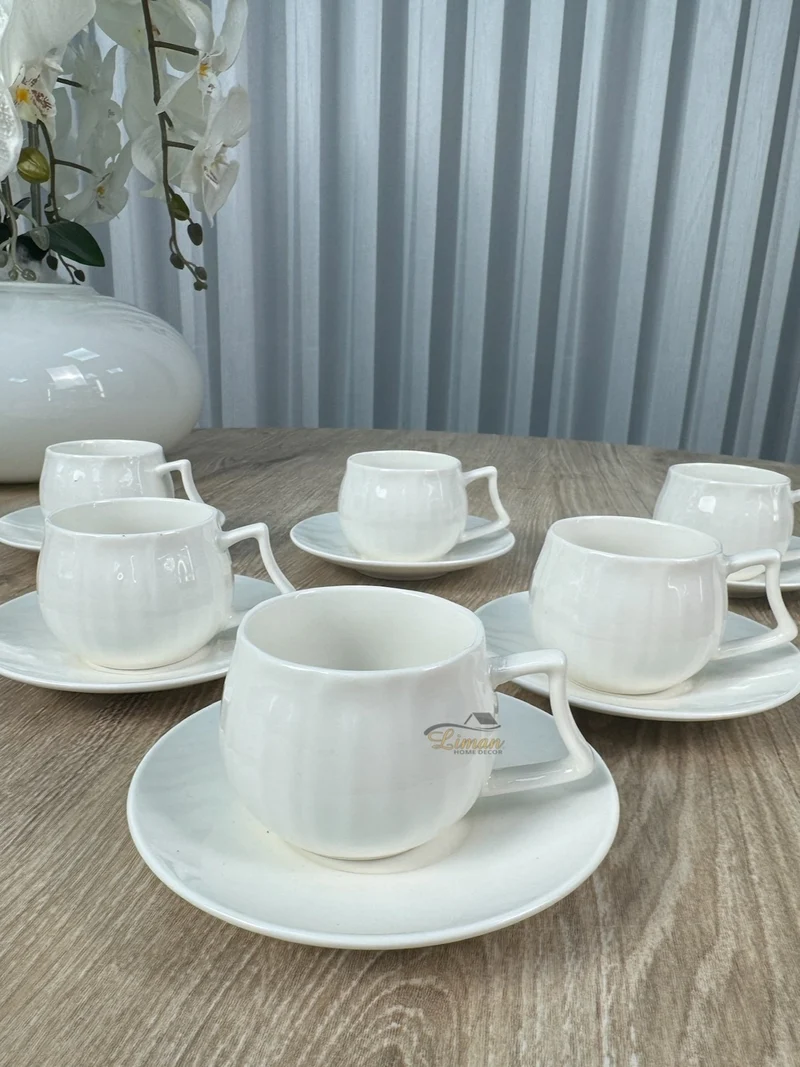 Espressoset 12 Delig | 6 Persoons Wit