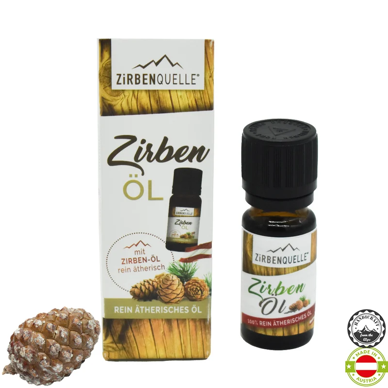 Alpines Home-Spa-Set 'Zirbenwellness & Lichterzauber' | Duftlampe 'Bambuswald' | Zirben-Öl 10 ml | Zirben Badesalz 500 g