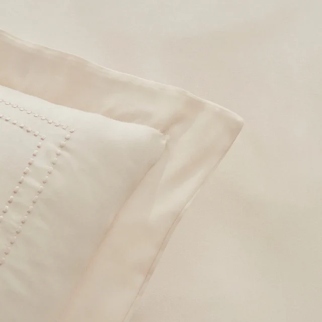 Karaca Home White Collection Felves 100% Katoen Tweepersoons Dekbed Set Beige