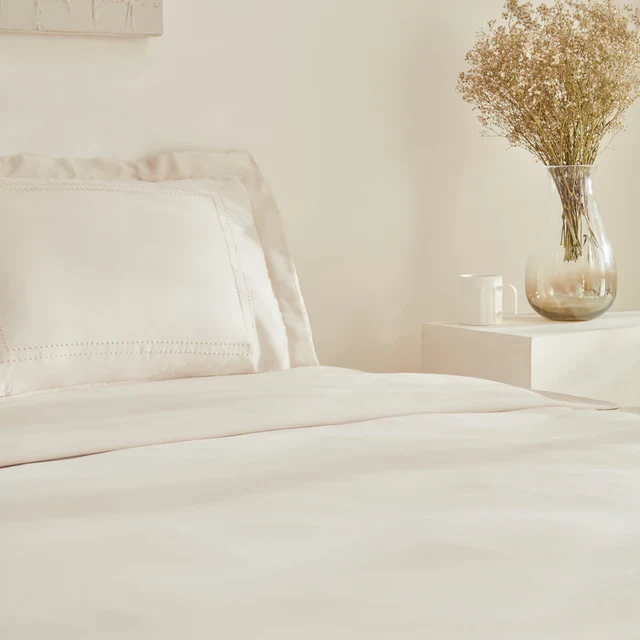 Karaca Home White Collection Felves 100% Katoen Tweepersoons Dekbed Set Beige