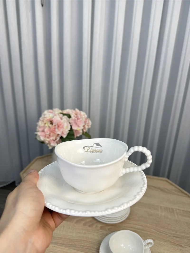 Parel Koffieset 12 Delig | 6 Persoons Wit