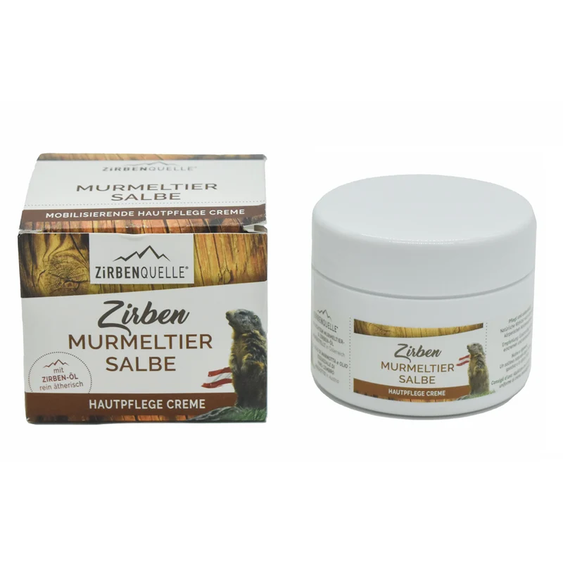 Murmeltier-Salbe mit Zirbe | 125ml | mit Murmeltierfett und ätherischem Zirbenöl | Made in Austria