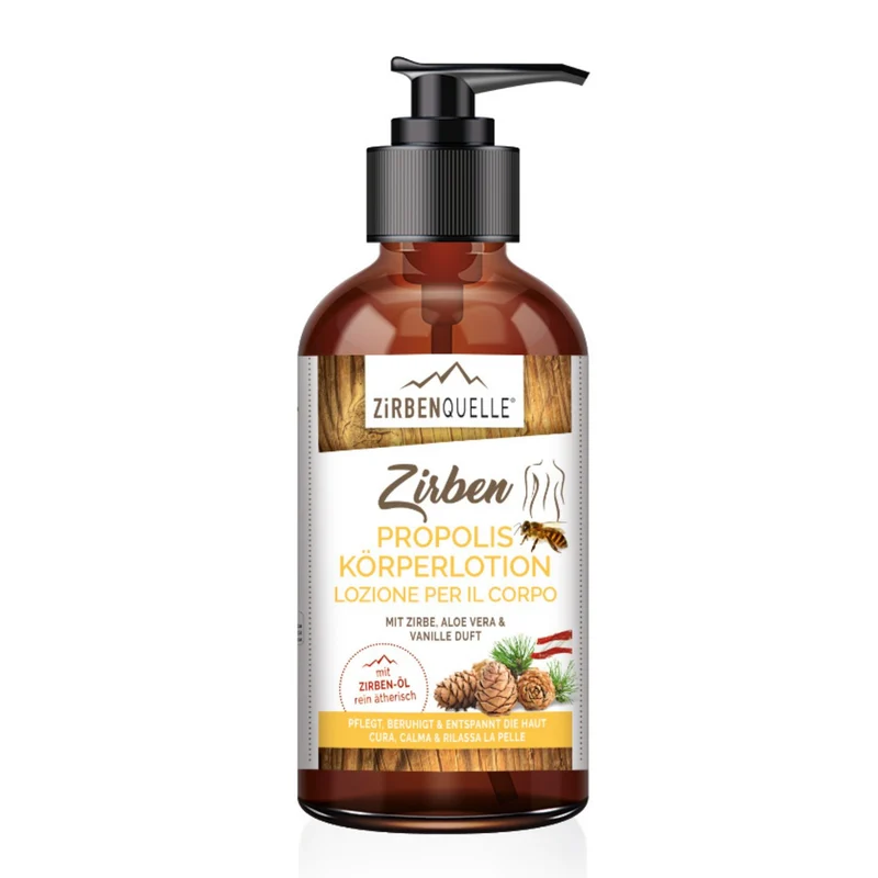 Rundum-Pflege- Set 'Alpenglück & Zirbenzauber' | Duschgel + Handseife + Propolis Körperlotion | je 250 ml