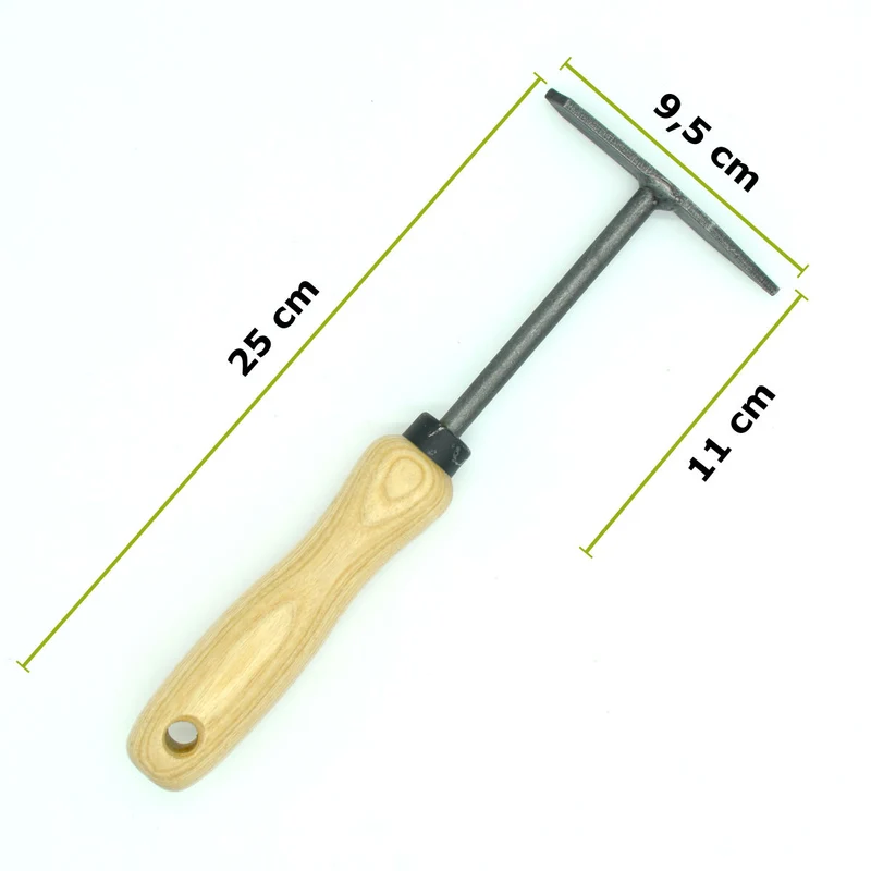 Fugenkratzer mit 14 cm ergonomischem Eschenholzstiel Gewicht: 150 g - Handgeschmiedet in Deutschland