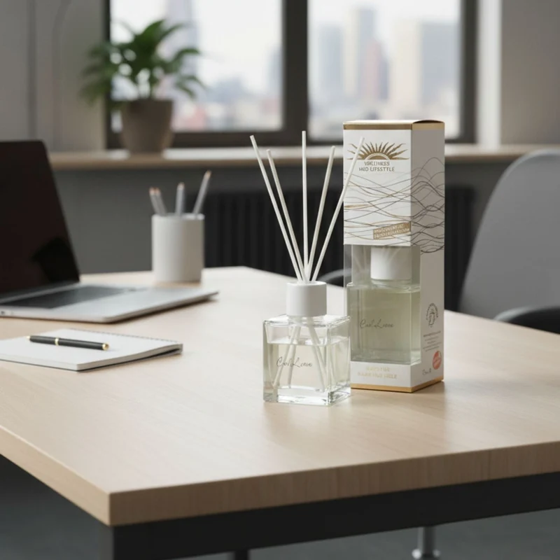 Raumduft 'De Luxe' | 4eck-Glasdiffuser | Baumwollstäbchen | 180 ml