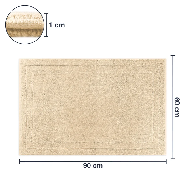 Frottier Badvorleger 'Edward' | 60 x 90 cm | 100% Baumwolle | in verschiedenen Farben