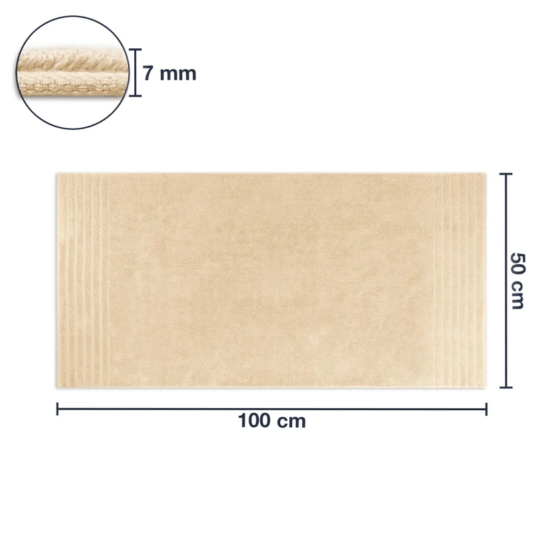 Frottier Handtuch 'Edward' | 50 x 100 cm | 100% Baumwolle | in verschiedenen Farben