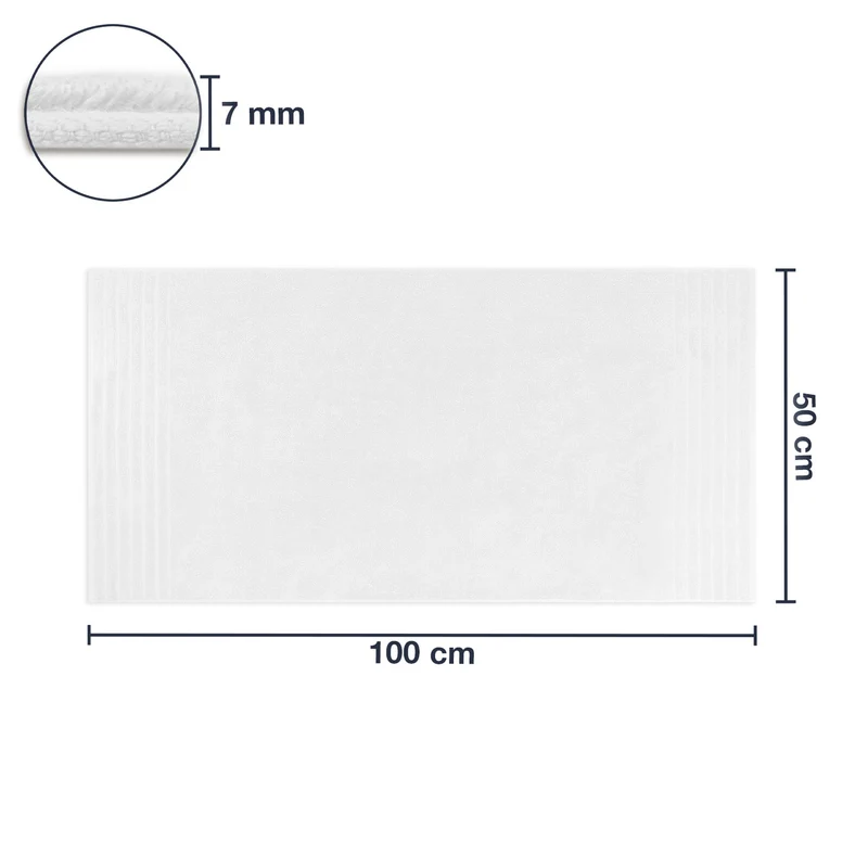 Frottier Handtuch 'Edward' | 50 x 100 cm | 100% Baumwolle | in verschiedenen Farben