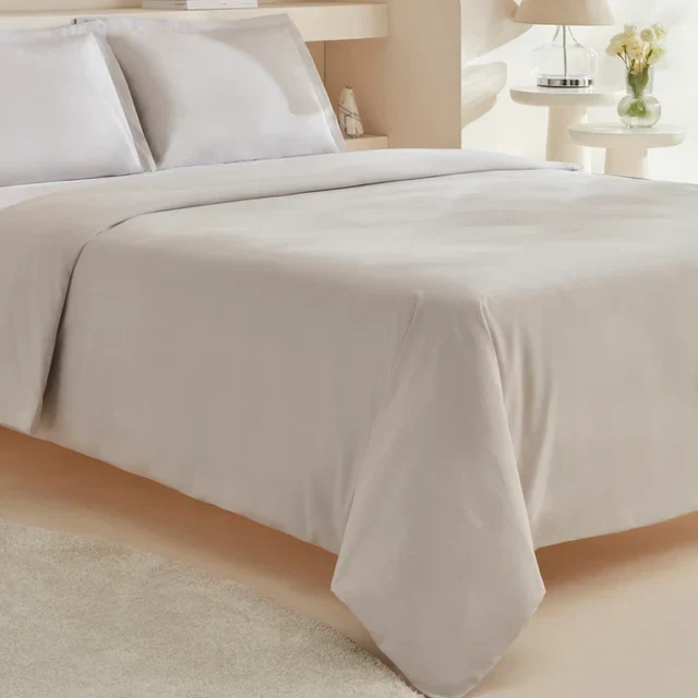 Karaca Home White Collection Lavin 100% Katoen Tweepersoons Dekbedovertrek Set Stone