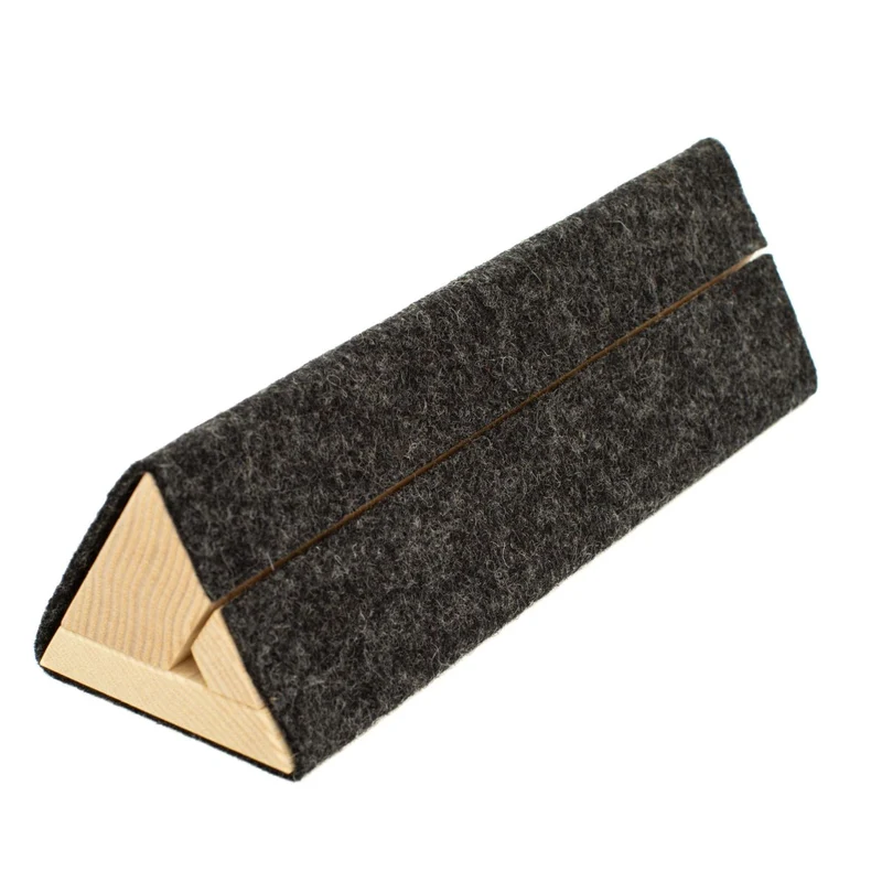 Laptophalter 'Gipfel' | Esche, Wollfilz | B 21 x T 5,7 x H 6,2 cm | ausklappbar | Made in Germany