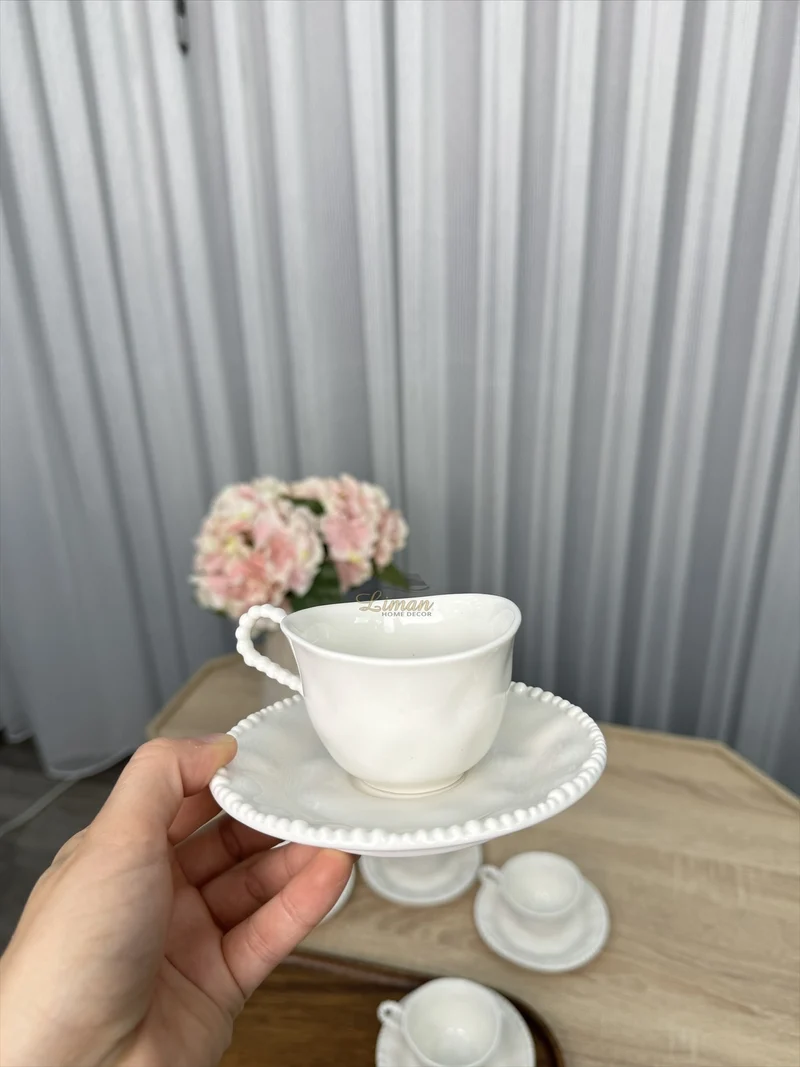 Parel Espressoset 12 Delig | 6 Persoons Wit