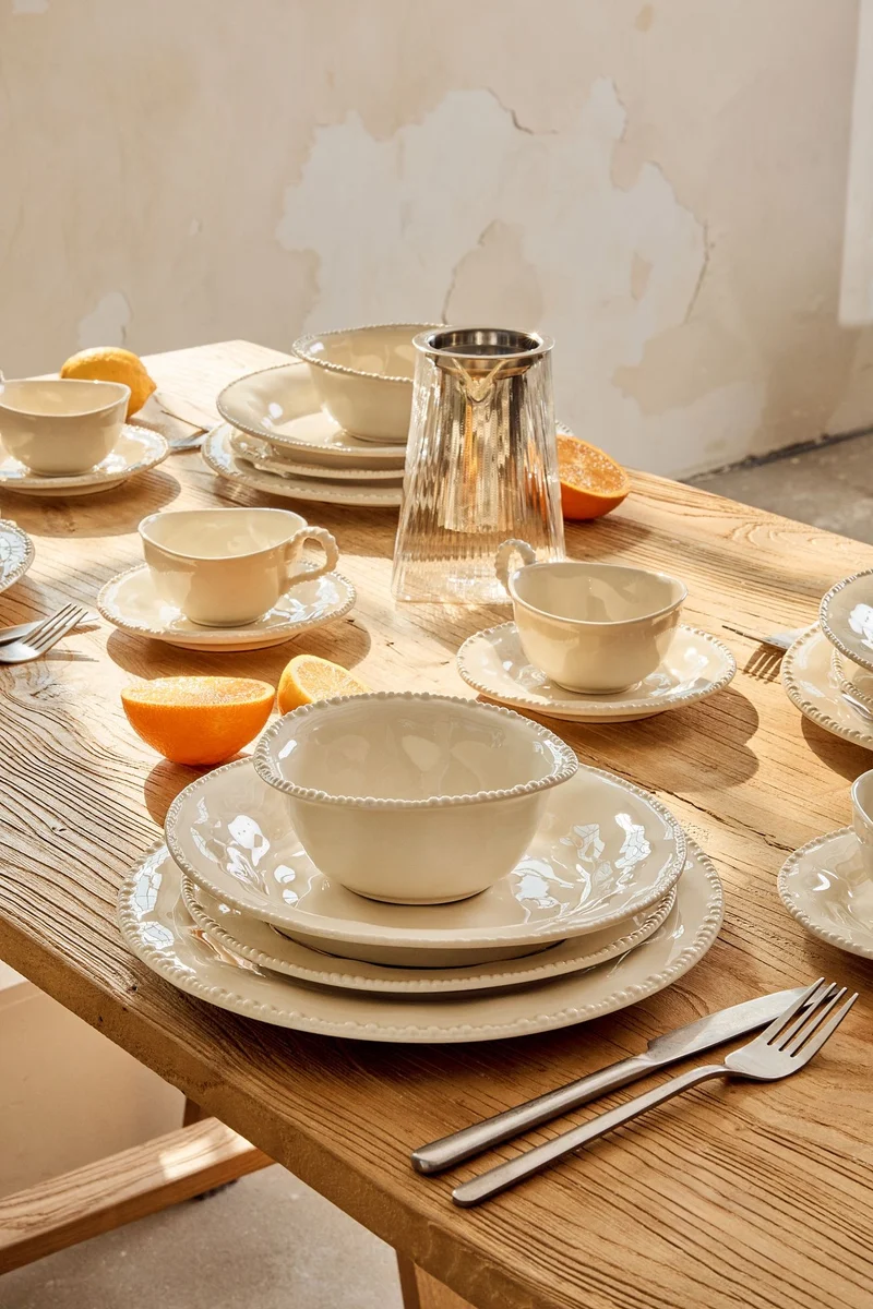 Parel Serviesset 27 Delig | 6 Persoons Beige
