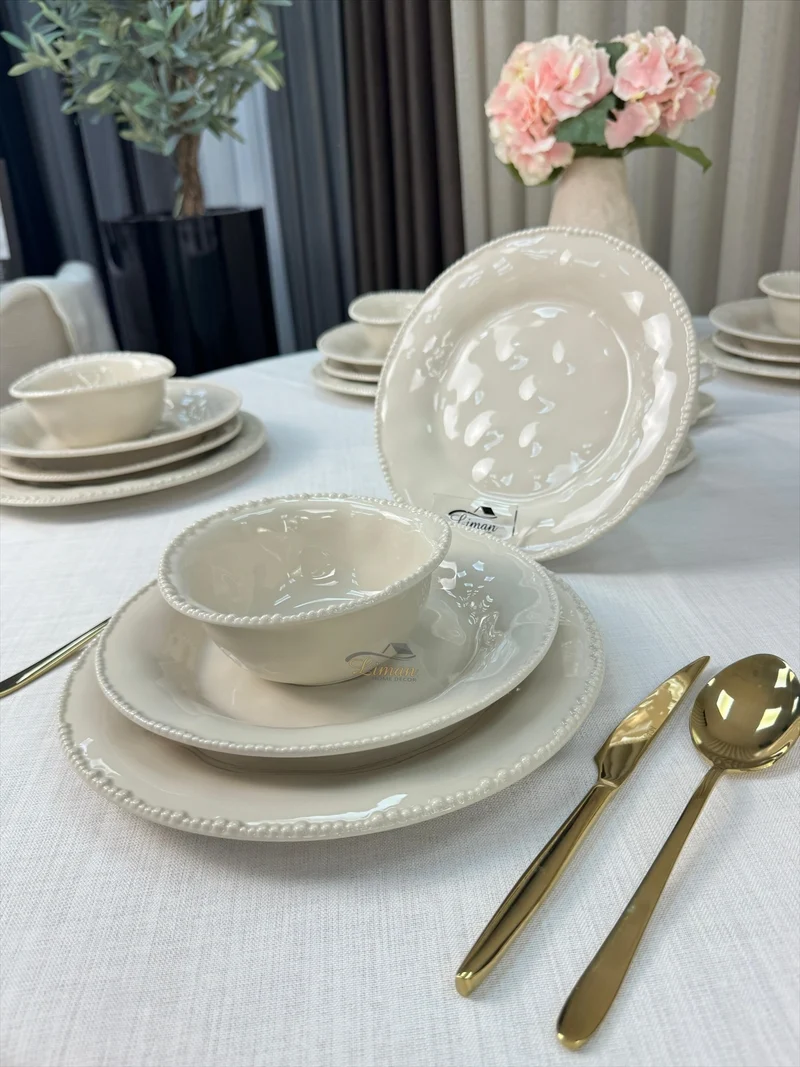 Parel Serviesset 27 Delig | 6 Persoons Beige