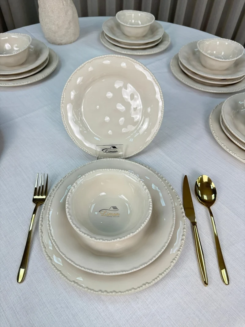 Parel Serviesset 27 Delig | 6 Persoons Beige