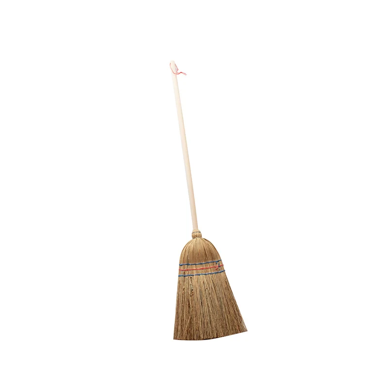 Kinder-Reisstrohbesen aus Naturmaterialien | zum Fegen oder als Hexenbesen | Länge 90 cm | CE-geprüft | Made in Austria