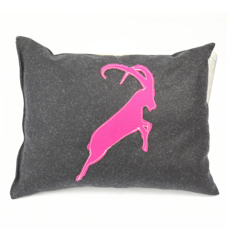 Loden-Kraftpolster- 'Wild Art Pillow' 25x17cm