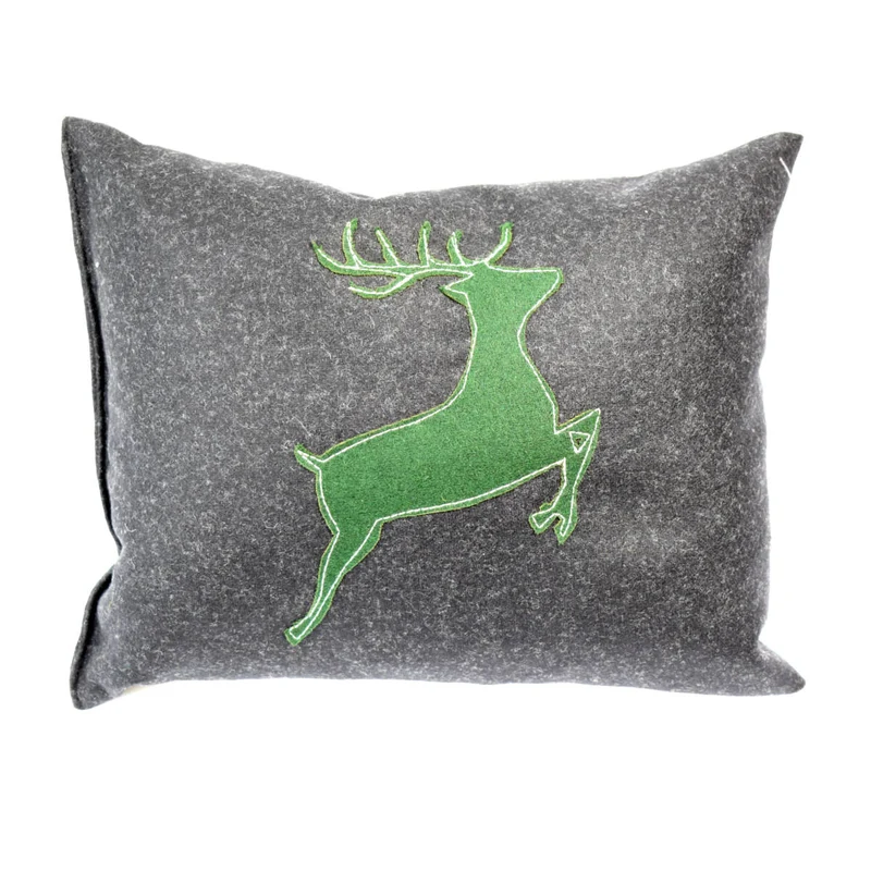 Loden-Kraftpolster- 'Wild Art Pillow' 25x17cm