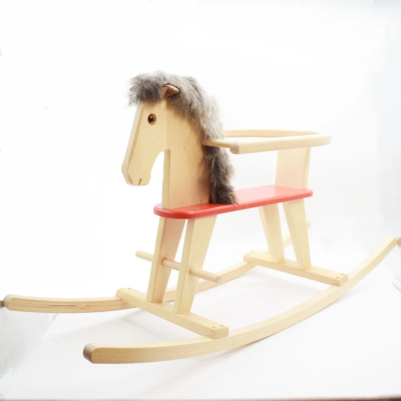 ‘Tobi’ das Schaukelpferd mit abnehmbarem Sitzring | Sitzhöhe 25 cm | schadstoff- & plastikfrei