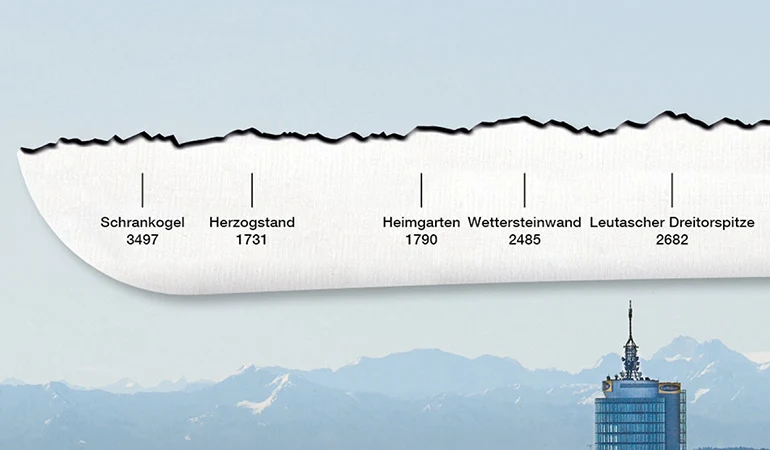 Brotmesser 'Zugspitze' | mit Panoramaschliff | handgemacht | aus Rockwell-Stahl mit Nussholzgriff | Made in Schwitzerland