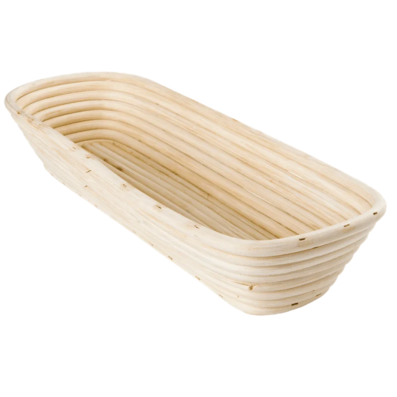 Gärkorb (Brotform, Simperl) länglich aus Peddigrohr