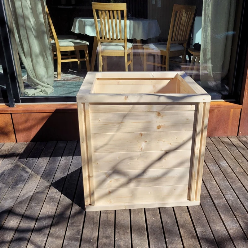Baukastenbeet 'Modul M1' | Grundmodul | B 80 x T 80 x H 80 cm | Fichte | inkl. Noppenfolie + Wühlmausgitter | Made in Austria