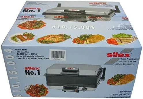 SILEX Multi Grill Apparaat RVS Origineel + Bakplaat