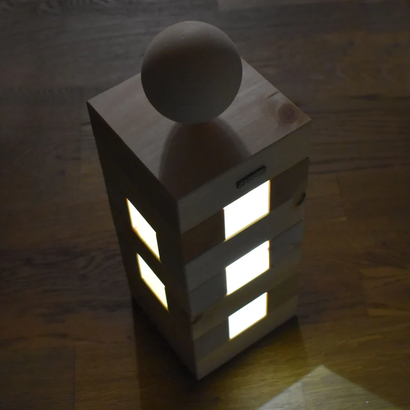 Zirbenlampe - 'Soft & Ambient' | 36x12x12 cm | handgemacht in Tirol