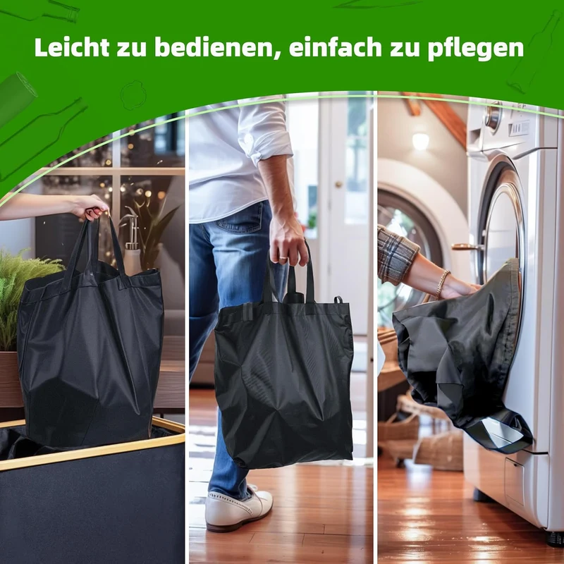 140L Pfandflaschen Sammelbehälter Ersatzbeutel XXL Tragetaschen, Flaschensammler für Leergut & Altglas
