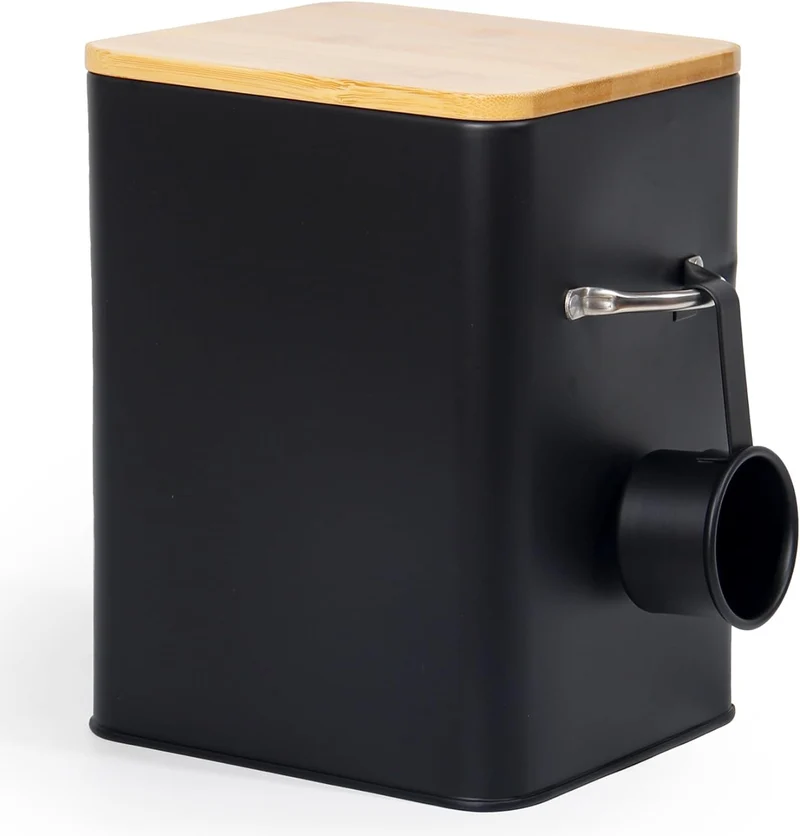 Waschmittel Aufbewahrung 6.5L, Metall Waschpulver Box, Aufbewahrungsbox für Hundefutter, Katzenfutter, Kaffeebohnen