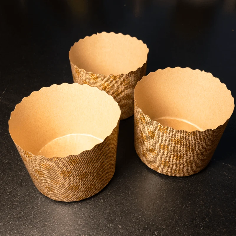 Panettone Backformen, klein, 240 ml, 10 Stück
