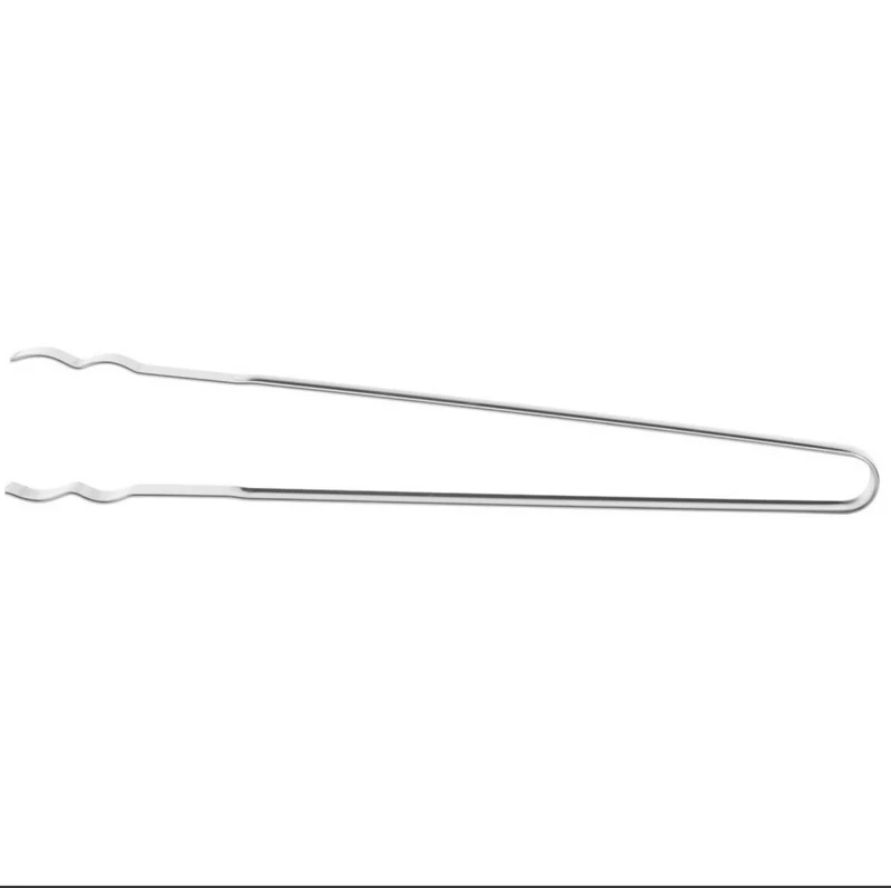 Thiru Grillzange gerade 36 cm – Edelstahl-Zange einteilig geformt mit rutschfestem Greifsystem