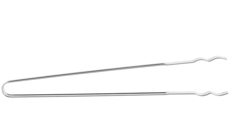 Thiru Grillzange gerade 36 cm – Edelstahl-Zange einteilig geformt mit rutschfestem Greifsystem