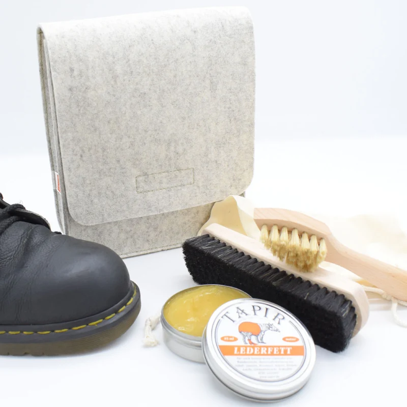 Schuhputzbeutel 'Shoebrush' | mit oder ohne Utensilien | echte Handarbeit | Made in Germany