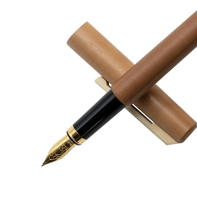 Füller Holz | mit Tintenkonverter | Federstärke M 0,9 mm | Birne, Kirsche oder Ahorn | nachhaltige Handarbeit aus Deutschland