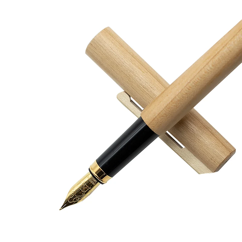 Füller Holz | mit Tintenkonverter | Federstärke M 0,9 mm | Birne, Kirsche oder Ahorn | nachhaltige Handarbeit aus Deutschland