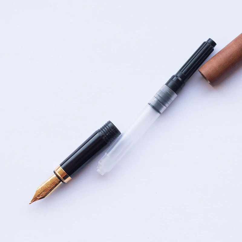 Füller Holz | mit Tintenkonverter | Federstärke M 0,9 mm | Birne, Kirsche oder Ahorn | nachhaltige Handarbeit aus Deutschland