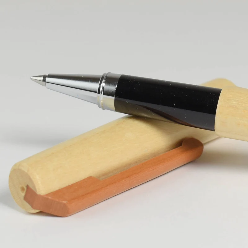 Tintenroller aus edlem Holz 'Ball Pen' | verchromte Spitze | wechslbare Mine | in verschiedenen Holzarten | Made in Germany