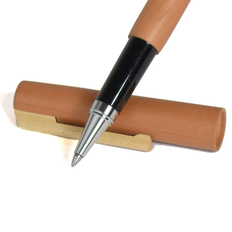 Tintenroller aus edlem Holz 'Ball Pen' | verchromte Spitze | wechslbare Mine | in verschiedenen Holzarten | Made in Germany