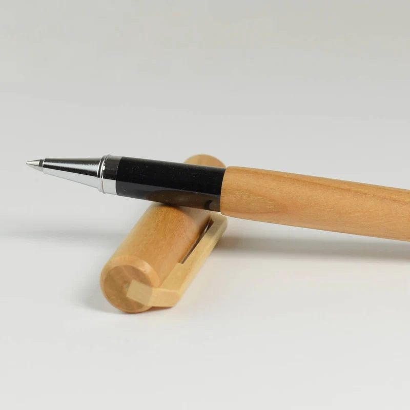Tintenroller aus edlem Holz 'Ball Pen' | verchromte Spitze | wechslbare Mine | in verschiedenen Holzarten | Made in Germany