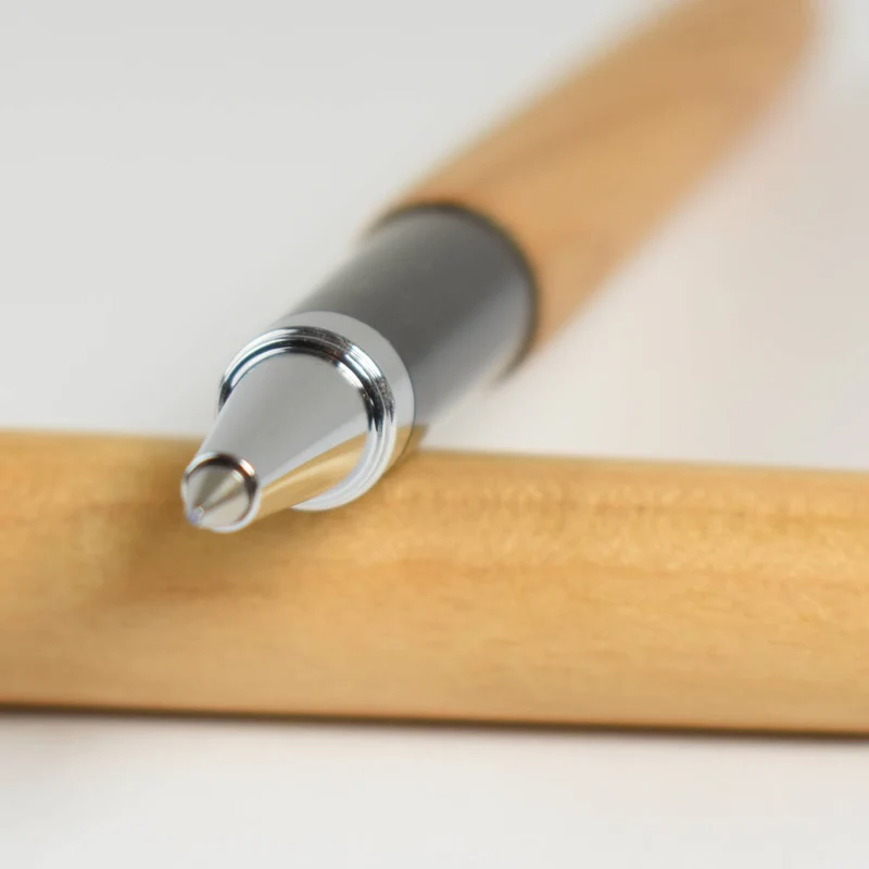 Tintenroller aus edlem Holz 'Ball Pen' | verchromte Spitze | wechslbare Mine | in verschiedenen Holzarten | Made in Germany