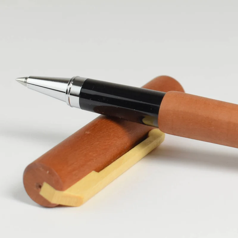 Tintenroller aus edlem Holz 'Ball Pen' | verchromte Spitze | wechslbare Mine | in verschiedenen Holzarten | Made in Germany