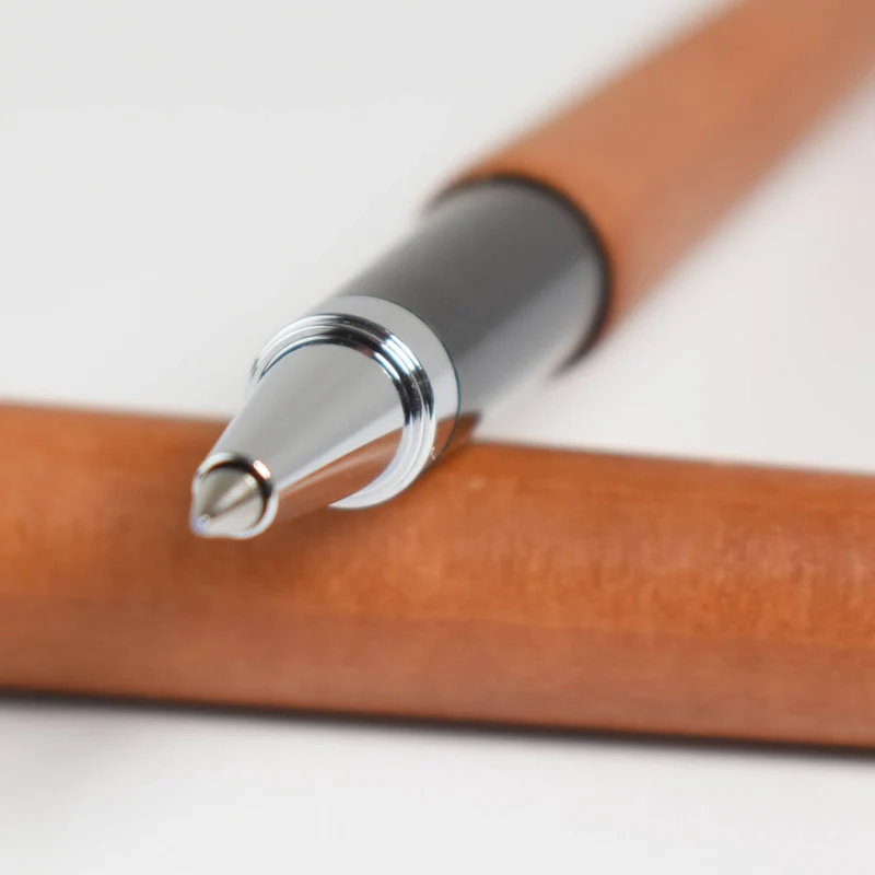 Tintenroller aus edlem Holz 'Ball Pen' | verchromte Spitze | wechslbare Mine | in verschiedenen Holzarten | Made in Germany