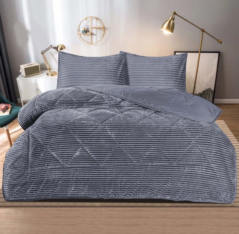 Bella Home Winter Dream Deken set 3 delig Grijs