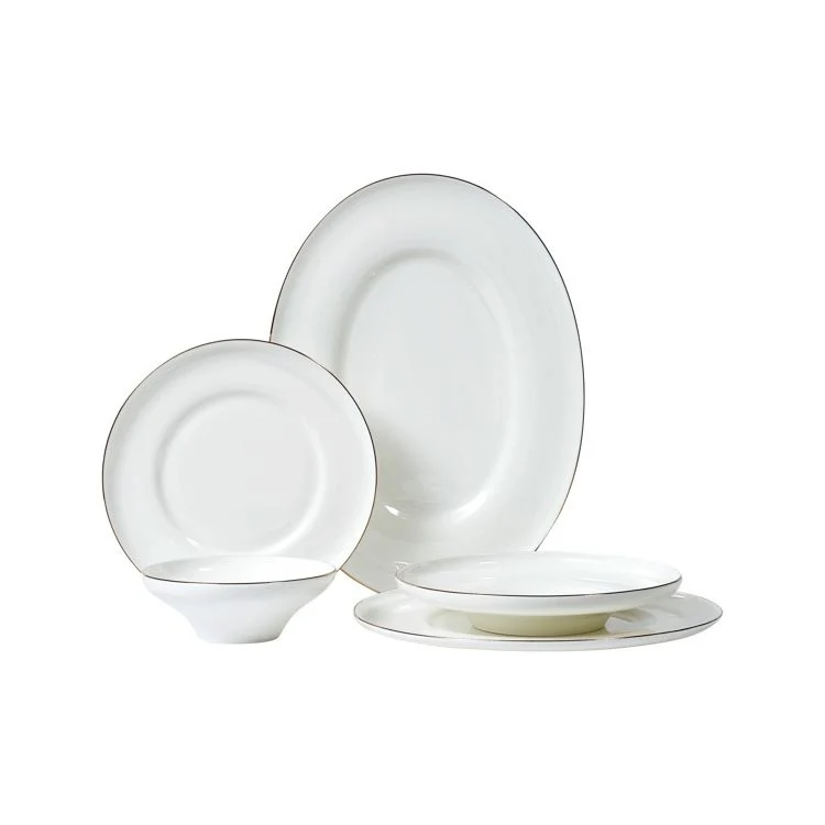BRICARD MACON DINNER SET WIT-GOUD 25-DELIG | 6 PERSOONS