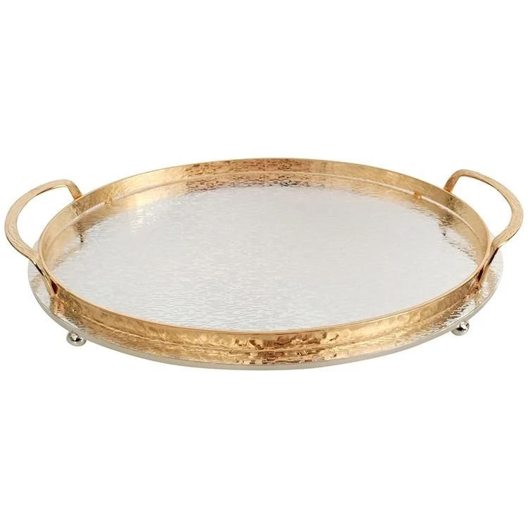 DIENBLAD 36X23 CM GOUD-ZILVER