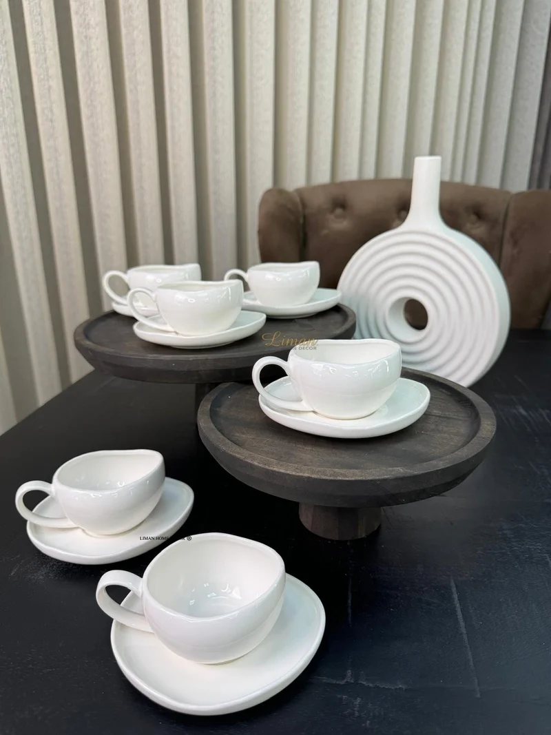 Barles / Cupido White Espressoset 12 Delig | 6 Persoons