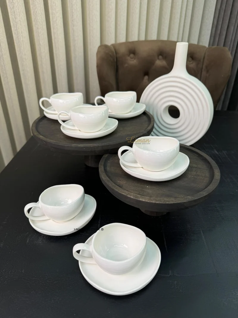 Barles / Cupido White Espressoset 12 Delig | 6 Persoons